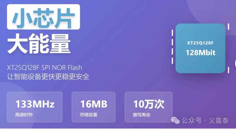 XT25Q128F SPI NOR Flash 存储芯片